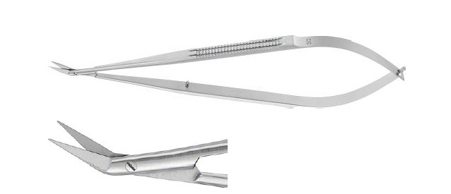 Мікроножиці 25° загнуті 165 мм